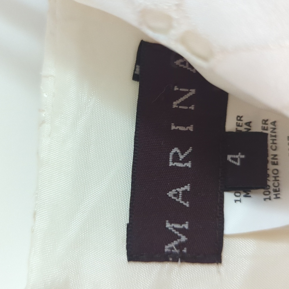 🆕 Marina Rinaldi cream rosette summer dress size 4 - Picture 13 of 13